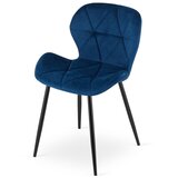 Mango stolica - tamnoplavi baršun / crne noge x 3 | shoptok.hr