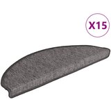  Prostirke za stepenice 15 kom 65x21x4 cm bež i sive poluokrugle velike | shoptok.hr