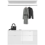 MID.YOU Predsoba Project X, 2-Delno, Bela, Visoki Sijaj | Shoptok.si