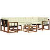  Set vanjskih sofa 8 kom. Prirodna i krem | shoptok.hr