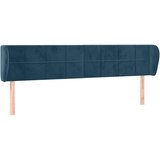 Uzglavlje s ušima tamnoplavo 203x23x78/88 cm baršunasto | shoptok.hr