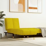 vidaXL Počivalnik iz rumenega žameta | Shoptok.si