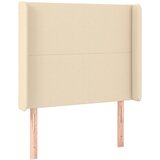  LED uzglavlje krem 93 x 16 x 118/128 cm od tkanine | shoptok.hr