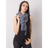 Fashion Hunters Women's gray scarf with fringes | Shoptok.si