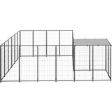  Kavez za pse crni 8 47 m² čelični | shoptok.hr