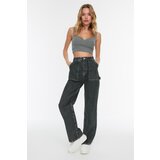 Trendyol anthracite Pocket Detailed High Waist 90's Wide Leg Jeans | ePonuda.com