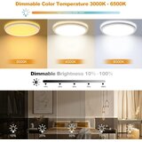 LEZOE 22cm LED stropna svetilka z daljincem | Shoptok.si