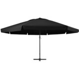  Vrtni suncobran s aluminijskim stupom 500 cm crni | shoptok.hr