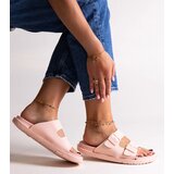 Big Star Beige slides with fur Adelma | Shoptok.si