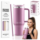 Berdsen vakuumska termos šalica sa setom slamki 1180 ml roza | shoptok.hr