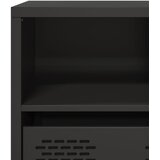 TV ormarić crni 101,5x39x43,5 cm hladno valjani čelik | shoptok.hr