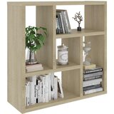  Zidna polica boja hrasta 45,1 x 16 x 45,1 cm konstruirano drvo | shoptok.hr