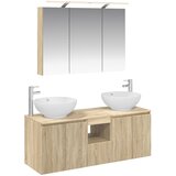  Set ormarića za kupaonicu 4 kom. Hrast sonoma Konstruirano drvo | shoptok.hr