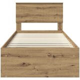  Krevetna konstrukcija Umjetnička hrastovina 90 x 200 cm | shoptok.hr
