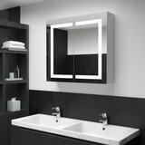 vidaXL LED kupaonski ormarić s ogledalom 80 x 12,2 x 68 cm Cijene