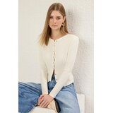 TRENDYOLMILLA ženska jakna Twoss25Hi00007, Ecru-Ecru | Eponuda.com