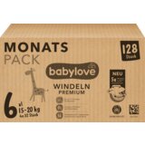babylove premium pelene XXL velčina 6 (15-20 kg) - mesečno pakovanje, 4x32kom 128 kom cene