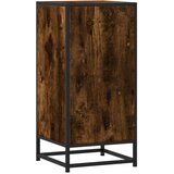 vidaXL Komoda dimljeni hrast 35,5x35x76 cm inženirski les in kovina | Shoptok.si