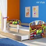  Dječji krevet ACMA s motivom, bočna sonoma + ladica 180x80 cm 44 Vlak | shoptok.hr