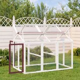 Boks za životinje boja kave 141 x 94 x 104 cm masivna borovina | shoptok.hr
