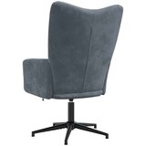  Stolica za opuštanje tamnosiva baršunasta | shoptok.hr