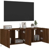  Zidni TV ormarići LED 2 kom smeđa boja hrasta 60x35x41 cm | shoptok.hr