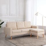  Trosjed od tkanine s tabureom krem | shoptok.hr