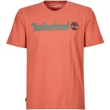 Timberland Linear Logo Short Sleeve Tee Smeđa