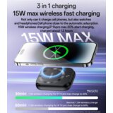 Power bank 5000mAh YP59 3 u 1 -Type - C - magnetski - indukcijski 15W crni | Shoptok.si