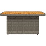  Vrtni stol sivi 90 x 55 x 71 cm od poliratana i bagremovog drva | shoptok.hr