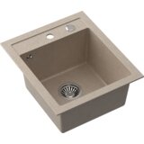 Sink Solution pomivalno korito LUMINA 60 - 430 x 500 mm - črn | Shoptok.si