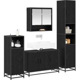  Set namještaja za kupaonicu 4 kom. Crni hrast | shoptok.hr
