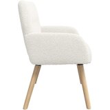  Dvosjed s nogama od punog drva Krem Bouclé | shoptok.hr