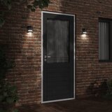  Vanjska zidna svjetiljka crna od lijevanog aluminija | shoptok.hr