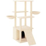 vidaXL Mačje drevo s praskalniki iz sisala krem 133 cm | Shoptok.si