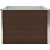 vidaXL Povišena vrtna gredica 160 x 80 x 45 cm pocinčani čelik smeđa | shoptok.hr