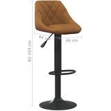  Barski stolac smeđi baršunasti | Eponuda.com