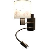 Brilagi LED fleksibilna lampa BOBO 1xE27/25W/230V + LED/3W m. hrom/krem/zečići | Eponuda.com