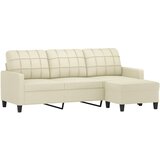  Trosjed s tabureom krem 180 cm od umjetne kože | shoptok.hr