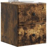  Stenski nočni omarici 2 pcs Dimljen hrast 34,5 x 33 x 40 cm, (5000233389) Slike