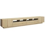 vidaXL TV omarica z LED lučkami sonoma hrast 260x35x40 cm | Shoptok.si