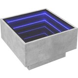  Stolić za kavu LED siva boja betona 50x50x30 cm drveni | shoptok.hr