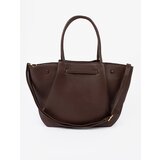 Shelvt A capacious bag in dark brown made of eco leather | Shoptok.si