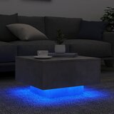  Stolić za kavu s LED svjetlima sivi boja betona 55 x 55 x 31 cm | shoptok.hr