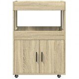 Barska kolica boja hrasta 60x39,5x89 cm od konstruiranog drva | shoptok.hr