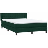 Box Spring krevet s madracem tamno zeleni 160x220 cm baršun | shoptok.hr