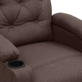  Naslonjač od tkanine smeđi - Smeđa 1 | shoptok.hr