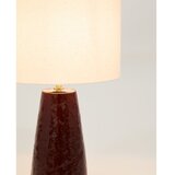 Kave Home Crvena/bijela stolna lampa s tekstilnim sjenilom (visina 49 cm) Drava – | shoptok.hr