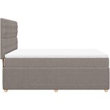  Krevet s oprugama i madracem smeđesivi 140 x 190 cm od tkanine | shoptok.hr