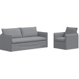  Set sofe 2 pcs Svjetlosiva 196 x 82 x 85 cm Tkanina | shoptok.hr